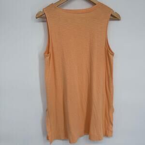 J. Jill Sleeveless Pima Tunic Women’s Medium Peach Coastal Minimalist Luxury